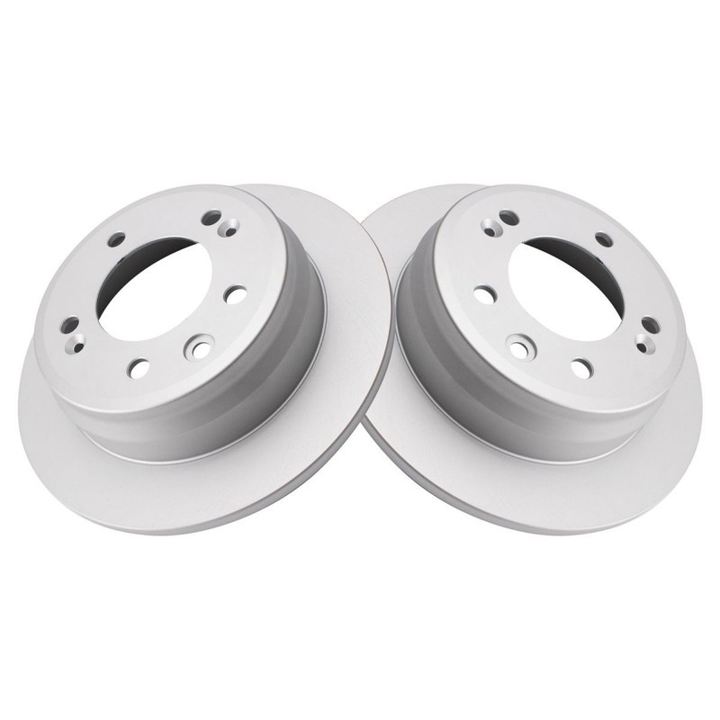 TRQ Rear Ceramic Brake Pad & 2 Coated Rotor for Elantra Touring Sportage Tucson gallery