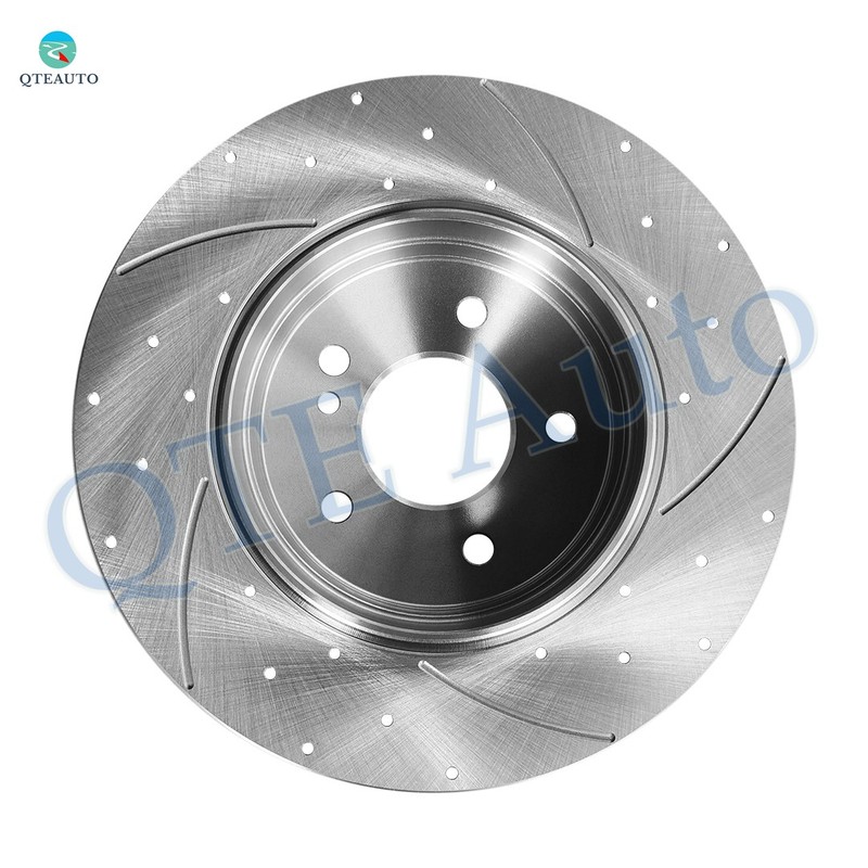 Rear Drilled Slotted Brake Disc Rotors For 2003-2005 Mercedes-Benz C240 gallery