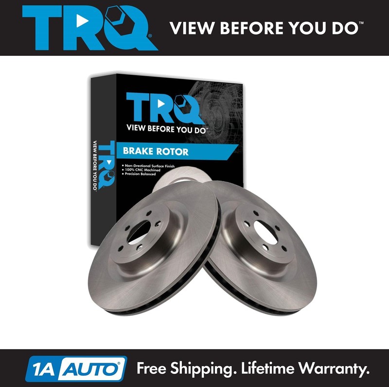 TRQ Front Brake Rotors Set For 2015-2023 Ford Mustang