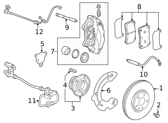 Genuine GM Front Disc Brake Rotor 84166301 gallery