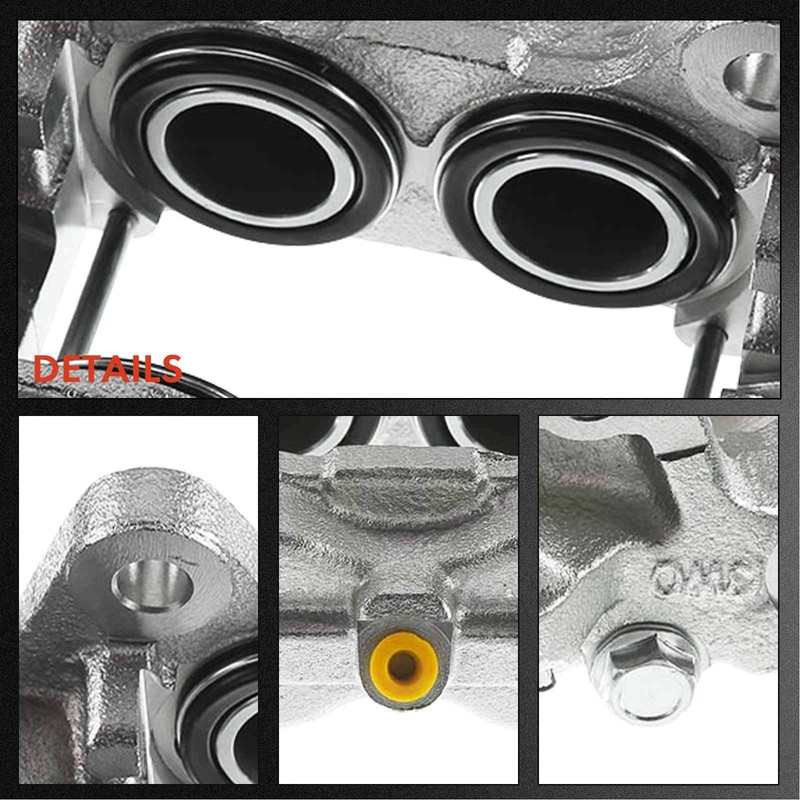 Front Disc Brake Rotor & Brake Pad + Brake Caliper for Hummer H3 2006-2010 H3T gallery