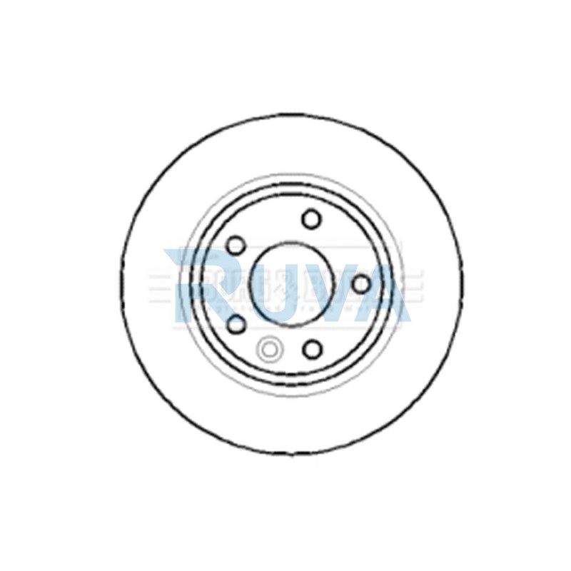 Fits VW Transporter 2003-2009 Touareg 2003-2018 Ruva Rear Brake Disc 7L6615601G