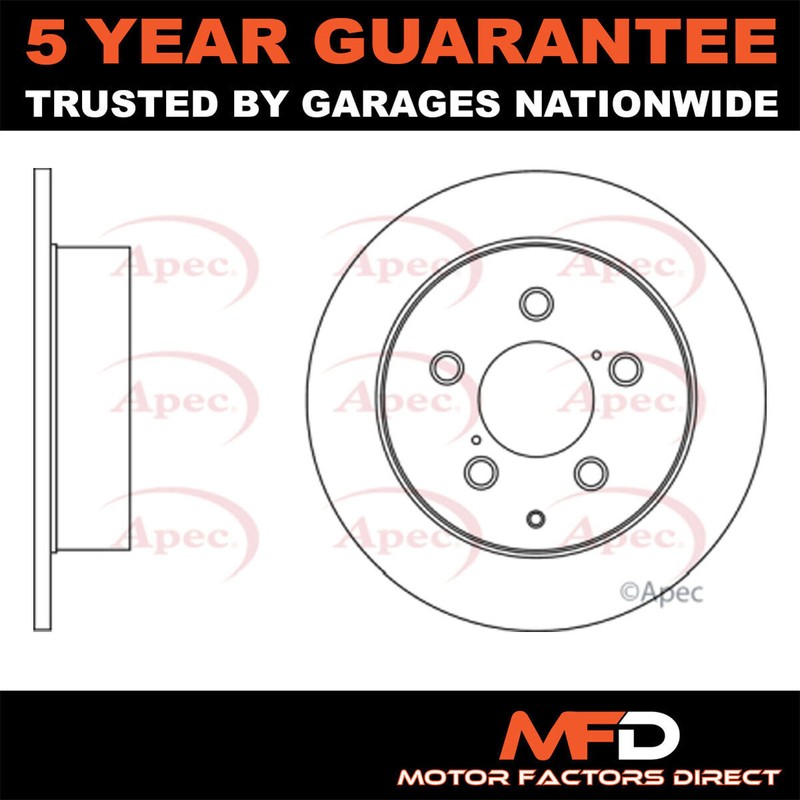 Fits Toyota Avensis 2005-2008 2.2 D MFD Rear 1x Brake Disc 4243105050
