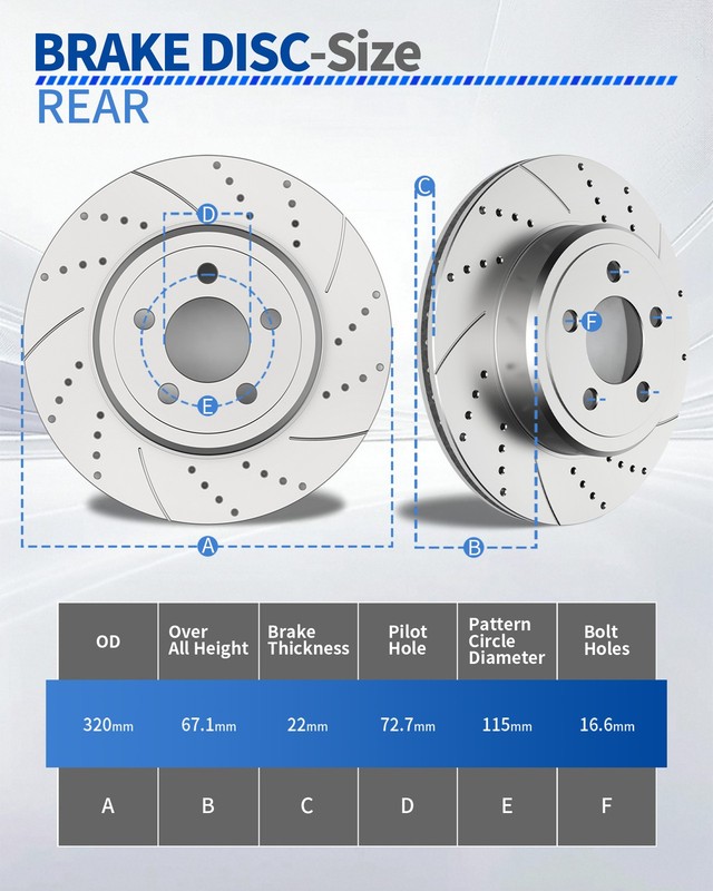 ​Front and Rear Rotors Brake Pads Kit for Dodge Charger Magnum Chrysler 300 AWD gallery
