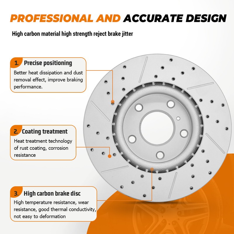 Front & Rear Disc Rotors + Ceramic Pads for Infiniti G25 G35 G37 M35 Nissan 370Z gallery