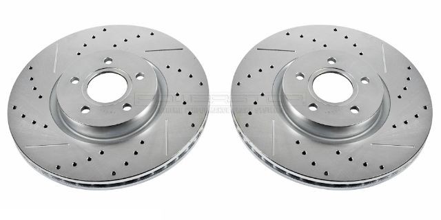 Power Stop EBR897XPR Front Evolution Drilled & Slotted Rotor Pair