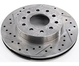 JEGS 630506 Cross-Drilled Rotor Driver Side