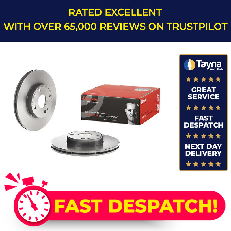 2x Brake Discs Pair Vented fits MAZDA MX5 Mk2 1.6 Front 98 to 05 255mm Set New