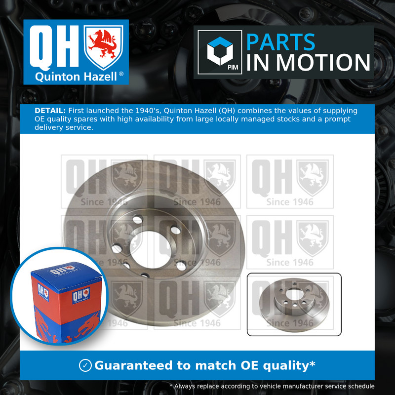 2x Brake Discs Pair Solid fits VW CARAVELLE Mk4 2.5 Front 96 to 03 282mm Set QH