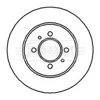 2x Brake Discs Pair Solid Rear 265mm BBD5101 Borg & Beck Set 7700800002 Quality gallery