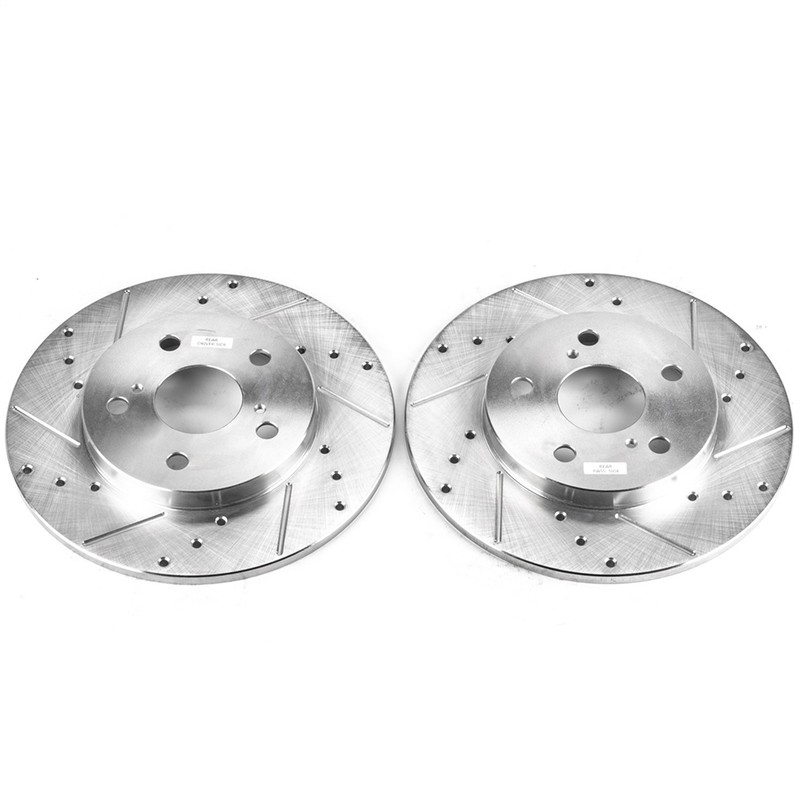 Power Stop JBR1364XPR Evolution Performance Drilled and Slotted Brake Rotor Set