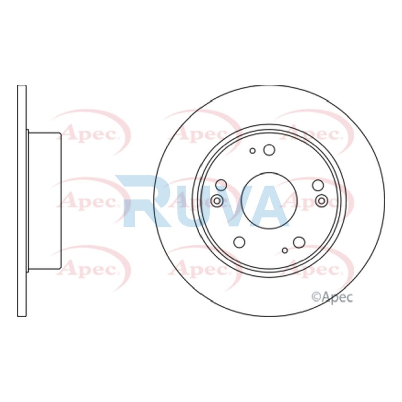 Fits Honda Accord 2003-2008 2.0 2.2 TDi 2.4 Ruva Rear Brake Disc #1 42510SEAE50