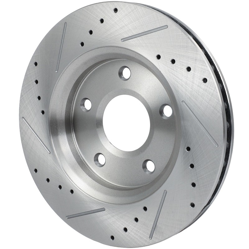 Front 2X Drilled Soltted Brake Rotors For Dodge For Journey 2009 - 2012 2013 gallery
