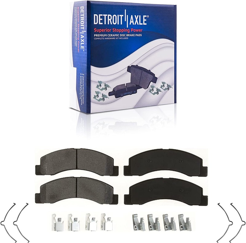 4WD 8-Lug Front Brake Pads Calipers Rotors for 1999-2005 Ford Excursion gallery