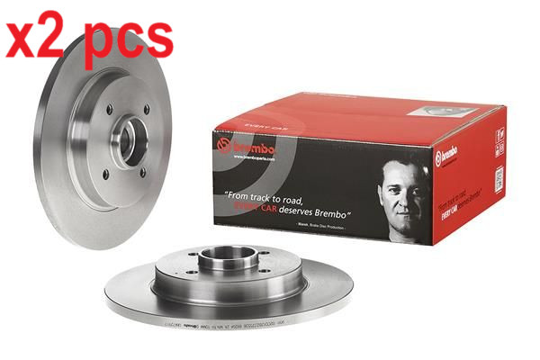 X2 PCS L&R SIDES BRAKE DISC 08.A729.17