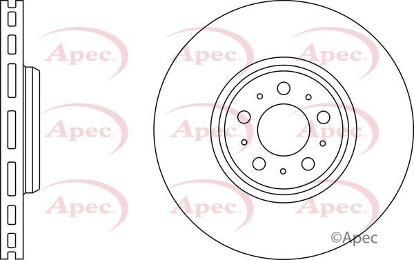 Brake Discs Pair Front FOR XC90 I 2.4 2.5 2.9 3.2 4.4 02->14 CHOICE2/2 Apec gallery