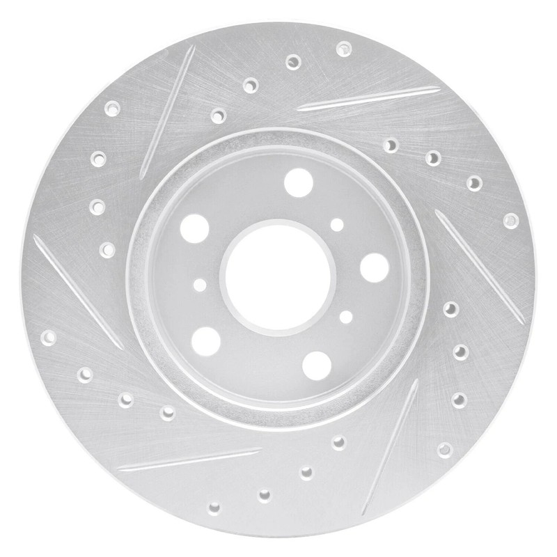 For Toyota Celica 90-91 Brake Rotor eLINE Drilled & Slotted 1-Piece Front