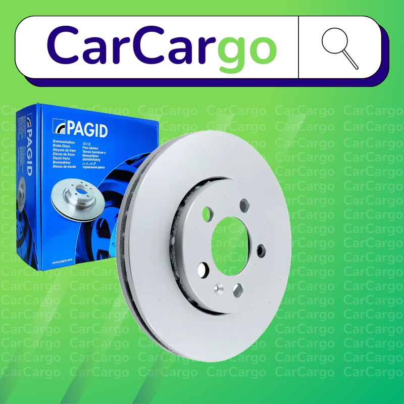 Pagid Vented Front Brake Discs Pair For Audi A2 1.6 FSI 2002-2005 256 mm