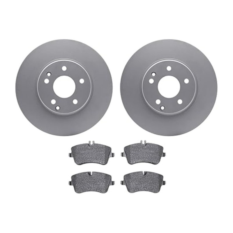 For Mercedes-Benz C55 AMG 2005-2007 Brake Rotor Set | Front Vented Plain | 5 Lug gallery