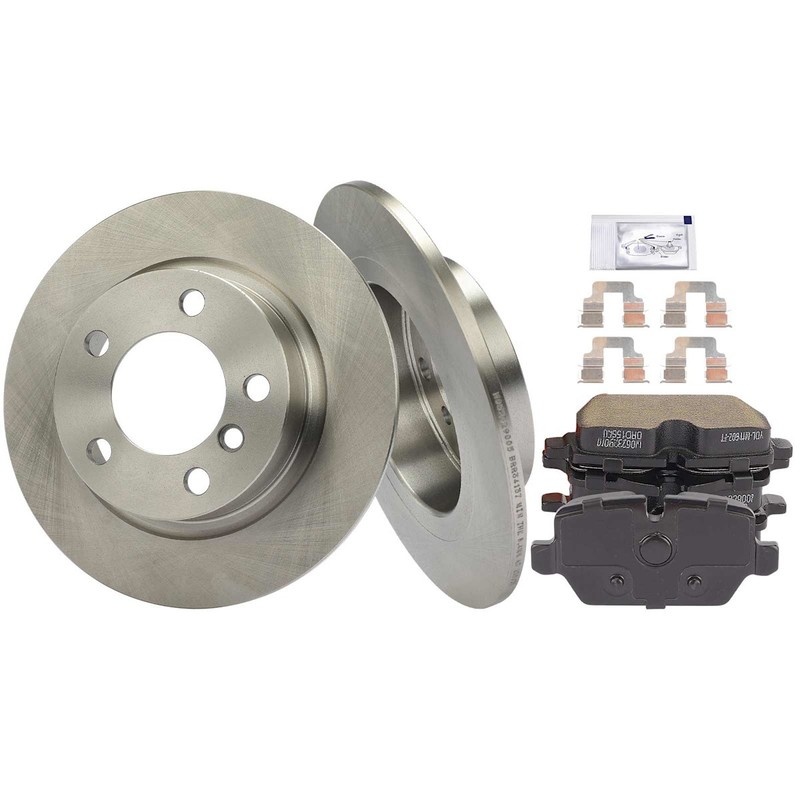 2-Wheel Set Brake Disc and Pad Kits Rear for Mini Cooper Paceman Countryman