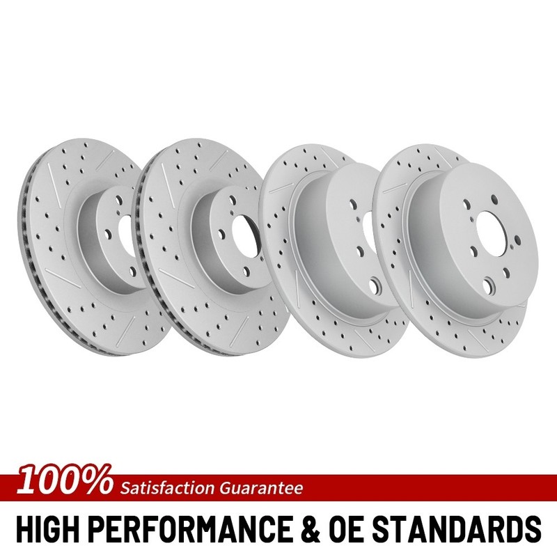 Front Rear Brake Rotor For 2013-2017 2018 Subaru XV Crosstrek Forester Crosstrek