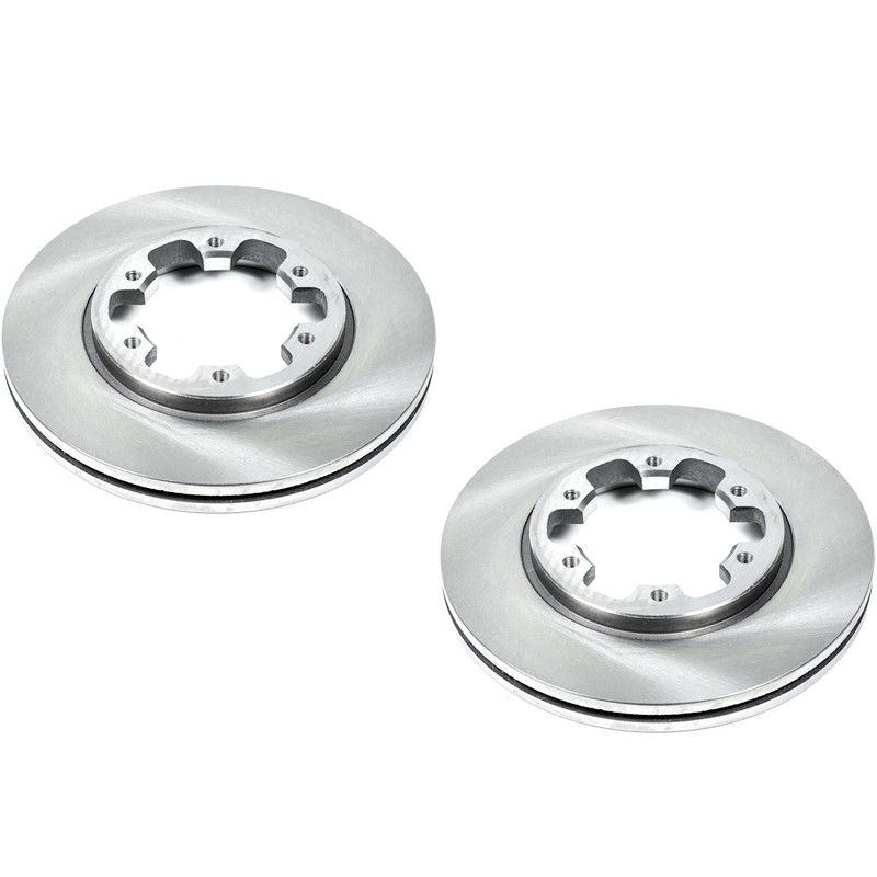 SET-P15JBR360-2 Powerstop 2-Wheel Set Brake Discs Front 4WD for Truck Hardbody