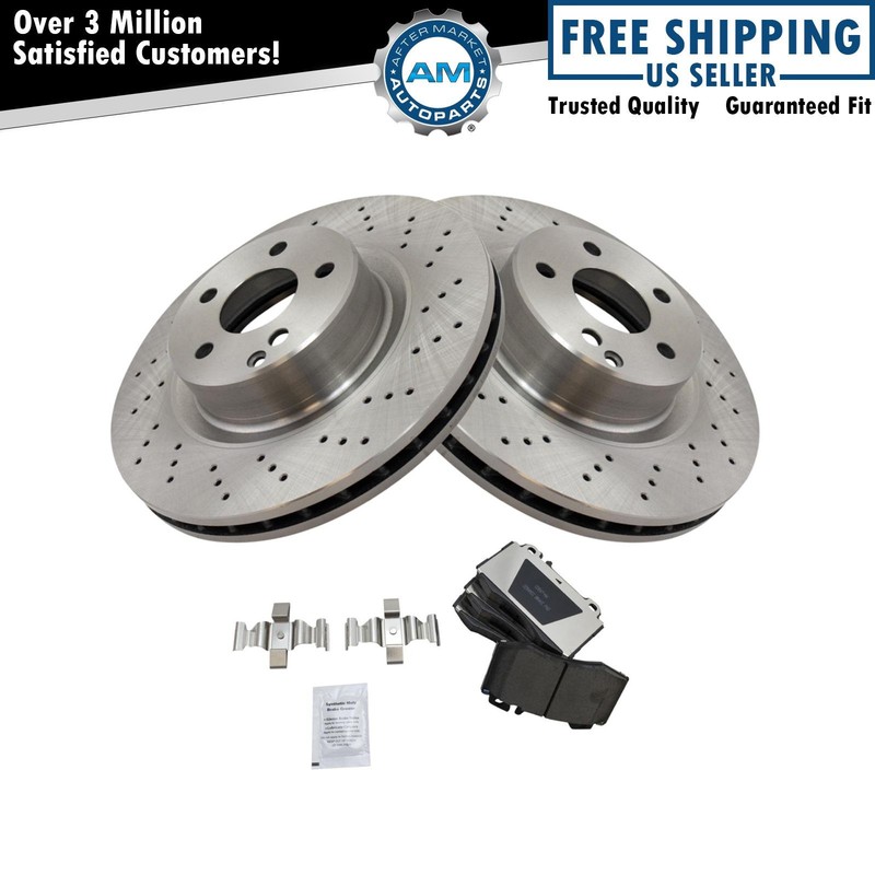 Brake Pad & Rotor Kit Fits 2000-2002 Mercedes-Benz CL500 2000-2003 S430 S500