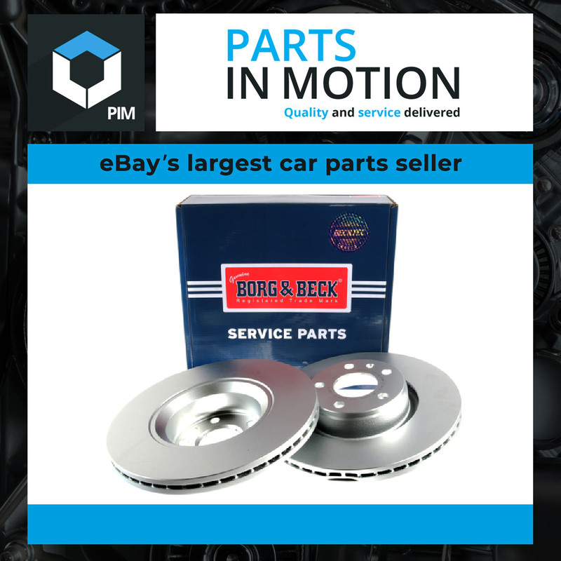 2x Brake Discs Pair Vented Front 313mm BBD4509 Borg & Beck Set 4F0615301D New