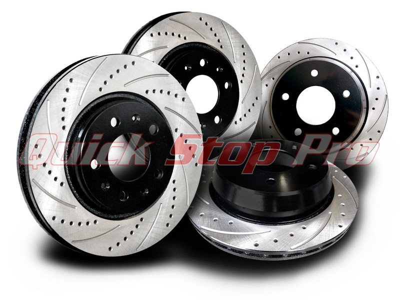 TOY200SS Tundra Sequoia 2022 2023 Performance Brake Rotor Cross Drill Curve Slot