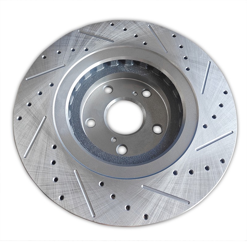 2pcs Front Drilled Slotted Brake Rotor Fit Toyota Sienna Highlander RX350 RX450h gallery