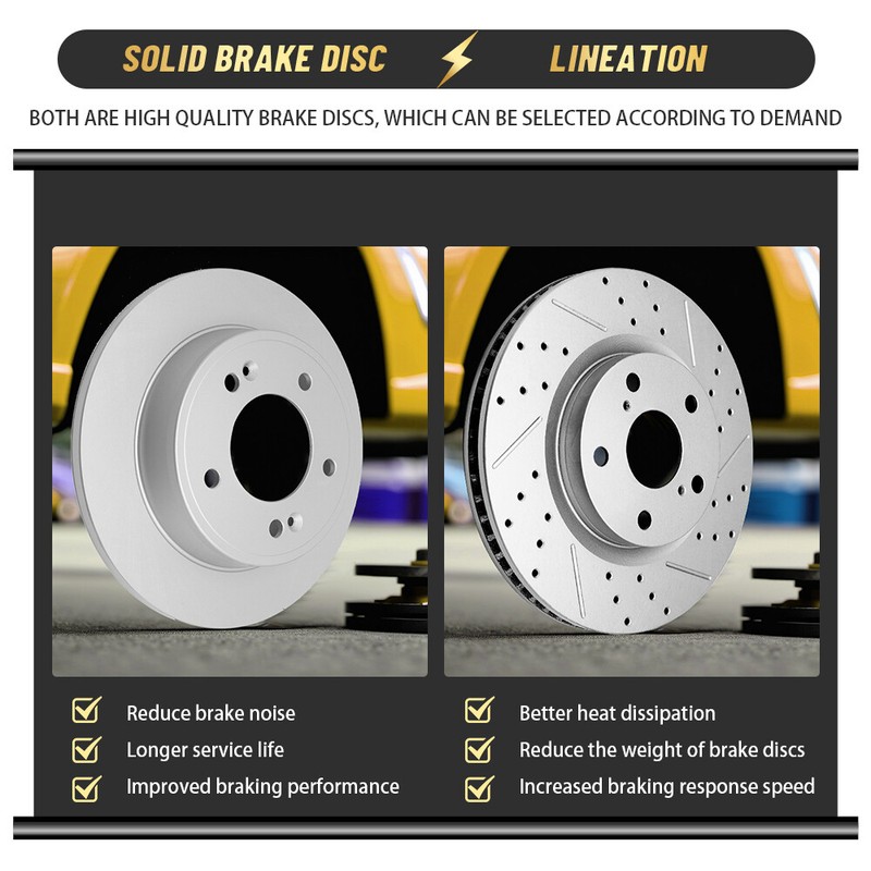 Rear Disc Rotors Brake Pads for Dodge Grand Caravan Journey Ram C/V 3.6L gallery