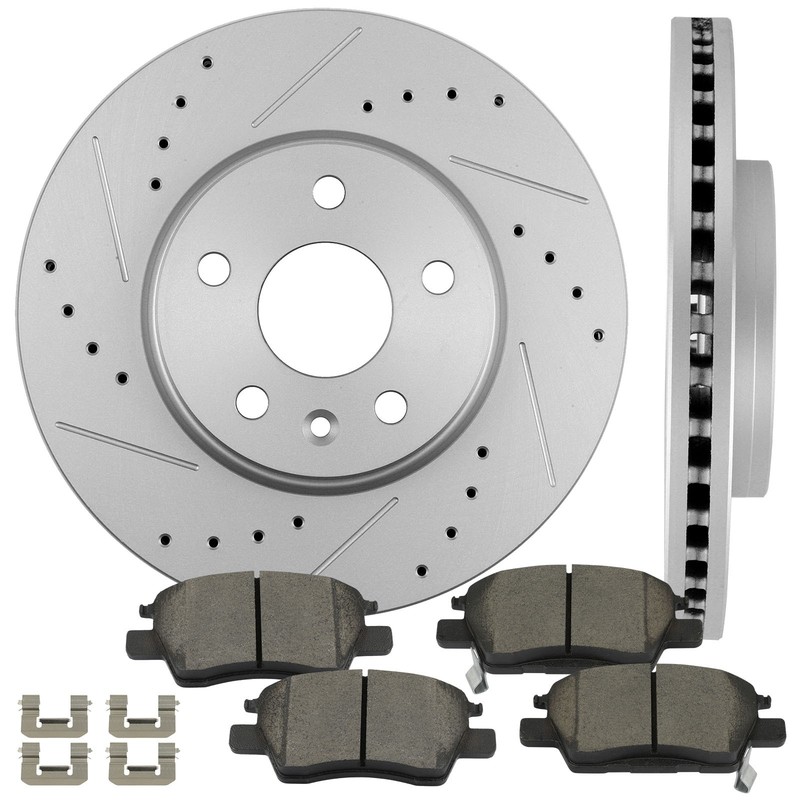 Front Brake Ceramic Pad For Chevrolet VOLT 2016 - 2019 All Models Drill Rotors gallery