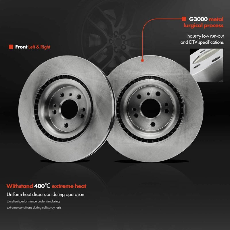 2Pcs Front Left & Right Disc Brake Rotors for Mercedes-Benz GL350 ML350 GLS450 gallery