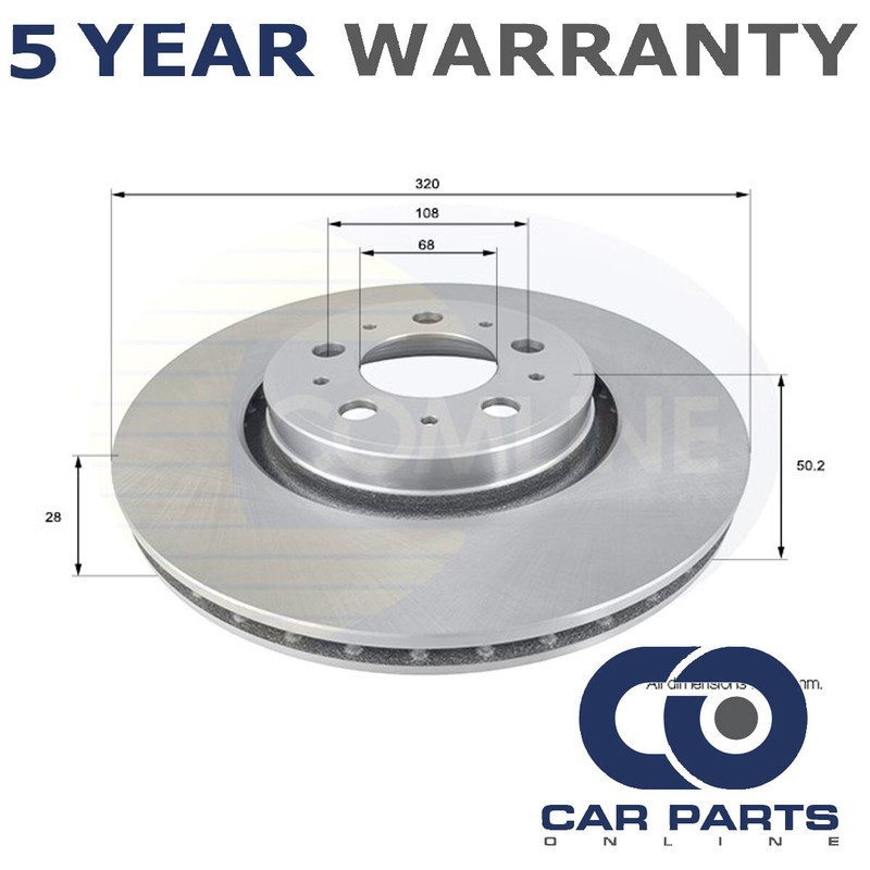 Brake Disc Front CPO Fits Volvo V70 S60 S80 XC70 #1 9475266