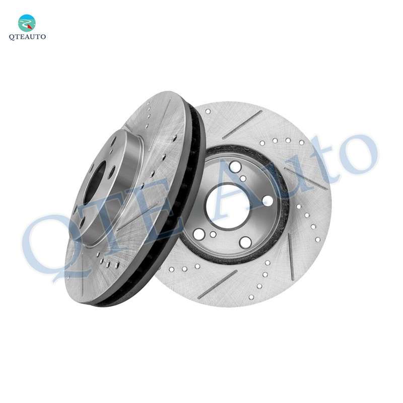 Front Drilled Slotted Brake Disc Rotors 275mm For 1992-2001 Lexus ES300