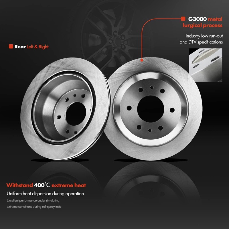 Front & Rear Disc Brake Rotor & Ceramic Brake Pads for Chevrolet GMC Oldsmobile gallery
