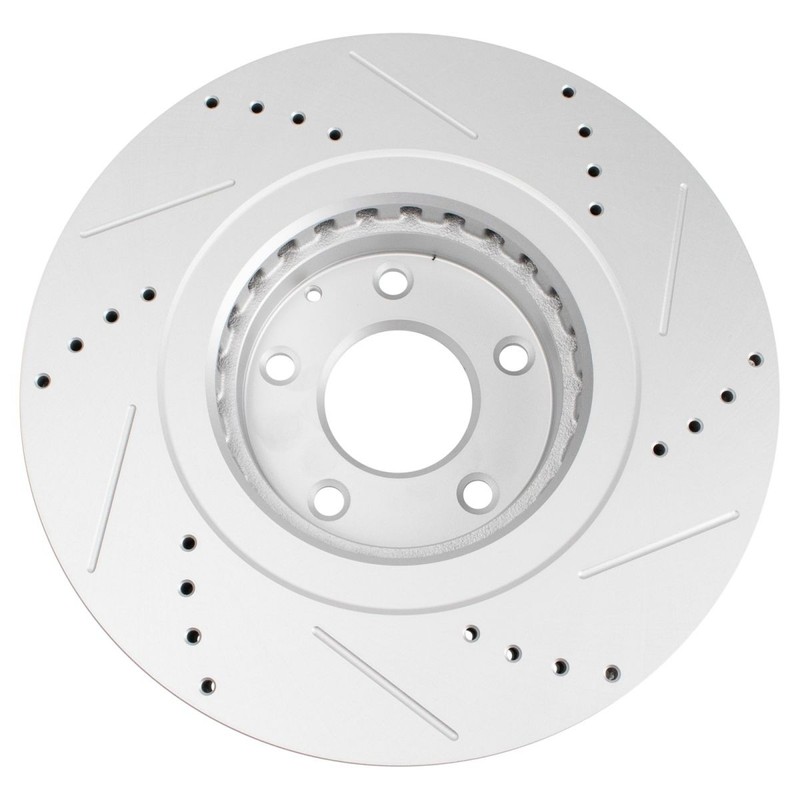 Performance Front Drilled Slotted Coated Brake Rotor Set for Mazda 6 CX5 CX9 gallery