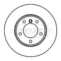 Borg & Beck Front 1x Brake Disc Fits BMW 3 Series 1990-2006 Z4 2002-2008 gallery