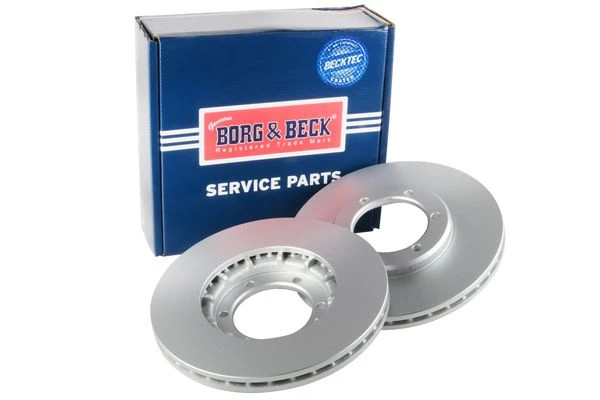 Borg & Beck BBD5029 Front Brake Discs Pair 278mm Vented Fits Carbodies Lti Fx Tx