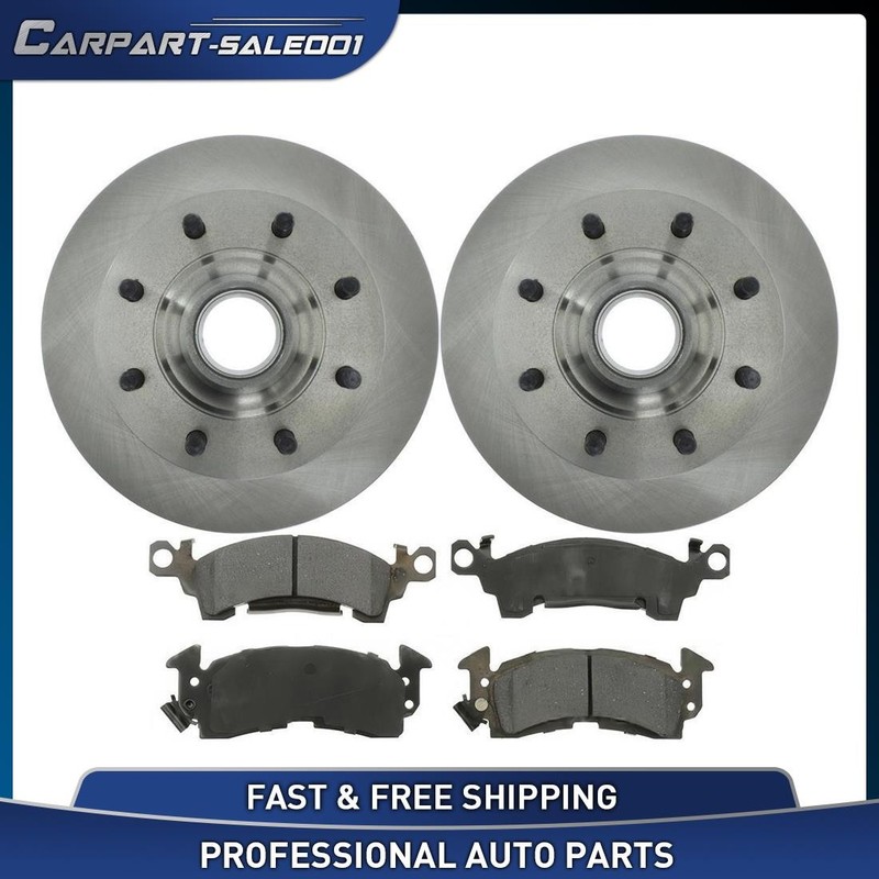 Front Disc Brake Rotors + Pad for 1971 1972 Chevrolet C20 Pickup C30 Pickup 6.6L