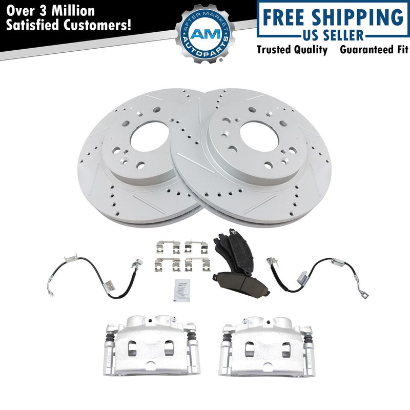 Front Brake Pad & Rotor Kit Fits 2005 Chevrolet Silverado 1500 GMC Sierra 1500