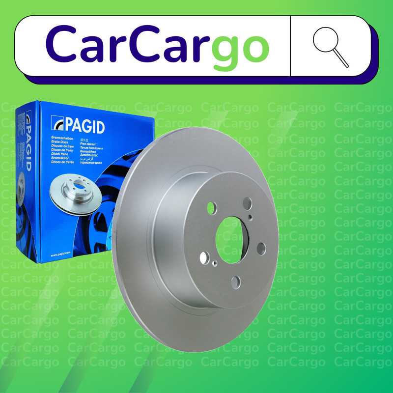 Pagid Solid Rear Brake Discs Pair For Toyota Avensis 2.0 D 2002-2003 271 mm