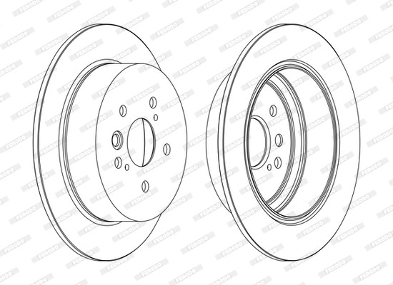 FERODO DDF1486C Brake Disc for CHERY,TOYOTA gallery