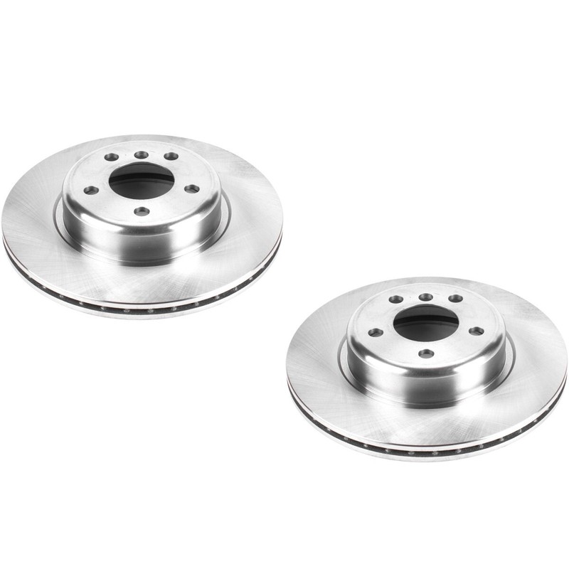 SET-P15EBR1237-2 Powerstop Brake Discs 2-Wheel Set Rear RWD AWD for 535 550 650