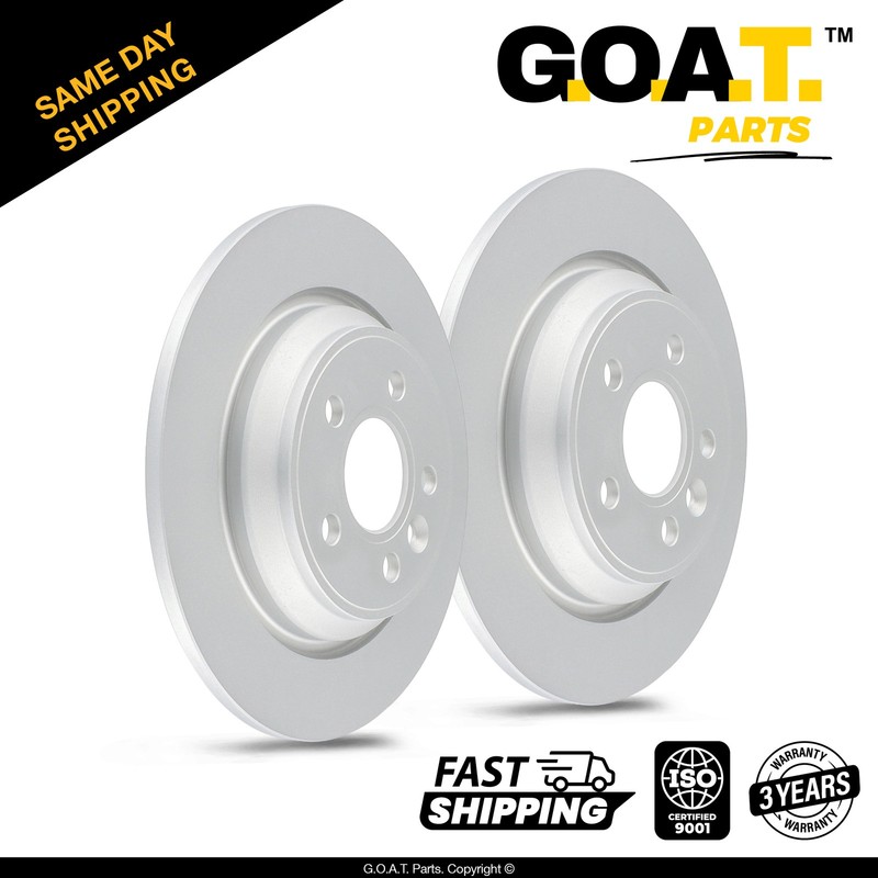 Rear Brake Rotor Set for 11-18 Volvo S60 16-18 Volvo S60 Cross Country 08-16 S80