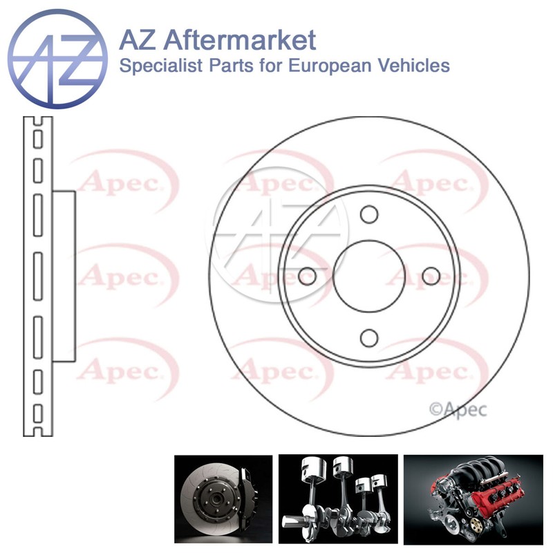 Fits Ford Fiesta 2005-2008 2.0 AZ Front Brake Disc 1445625