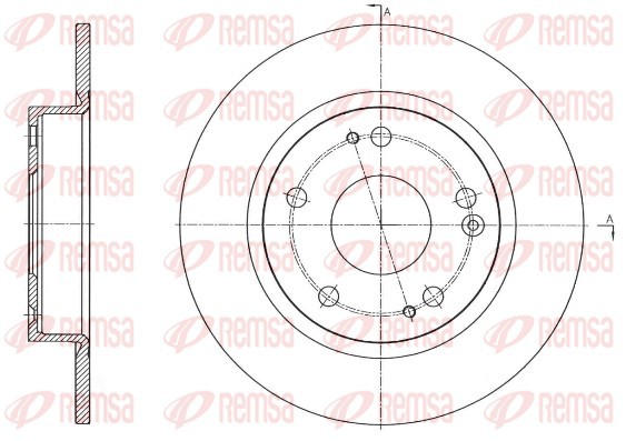 REMSA 61756.00 Brake Disc for Honda