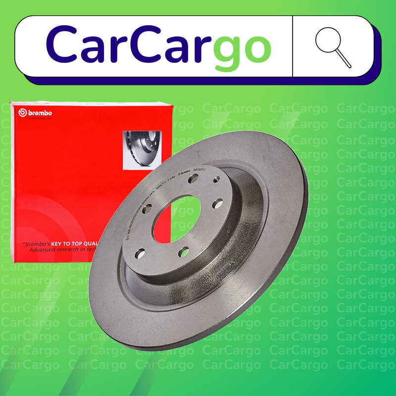 Brembo Solid Rear Brake Discs Pair For Mazda CX-5 2.0 AWD 2011-2024 303 mm