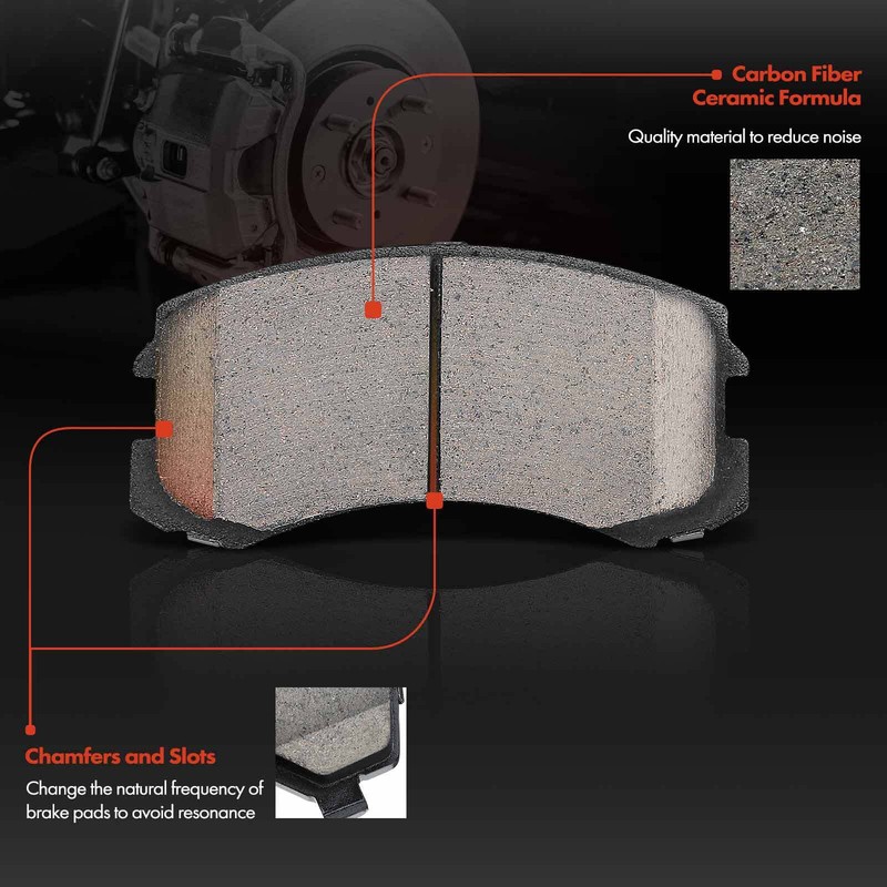 Disc Rotors & Ceramic Brake Pads for Mitsubishi Lancer 2002-2007 2.0L Front Side gallery