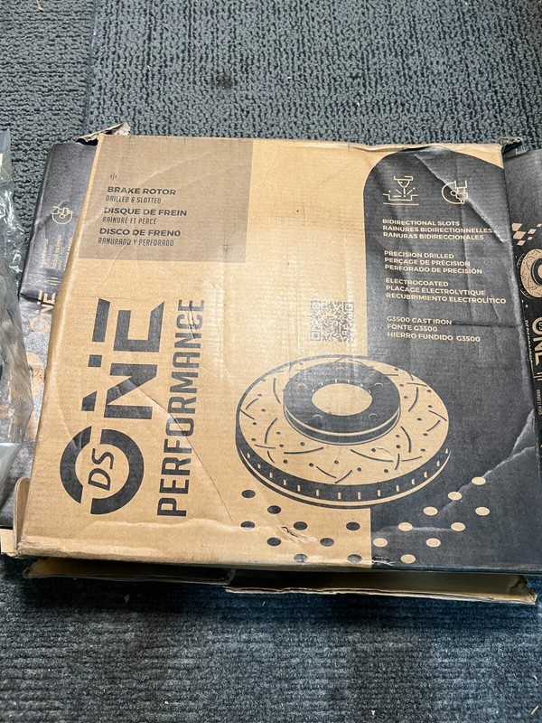 DS-One Performance Brake Disc Rotor 5 Hole / Drilled / Slotted Cast Iron gallery